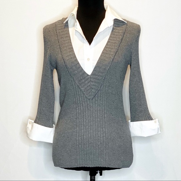 united states sweaters Tops - United States Sweaters Gray Layered Sweater.   043